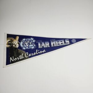 Vintage 90's North Carolina Tar heels Pennant Tag Express NCAA